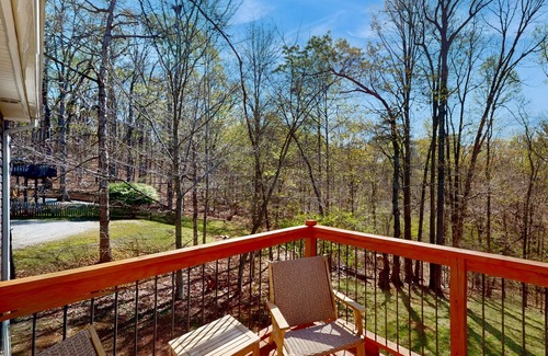 Moneta House | Ideal Retreat: 2-Story Home with Lake Access & Game Room