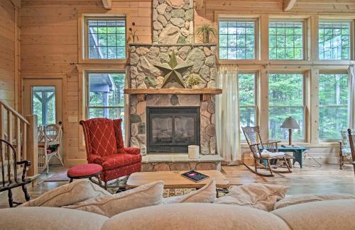 Tower House | Inviting Modern Retreat with Fire Pit on Tower Pond
