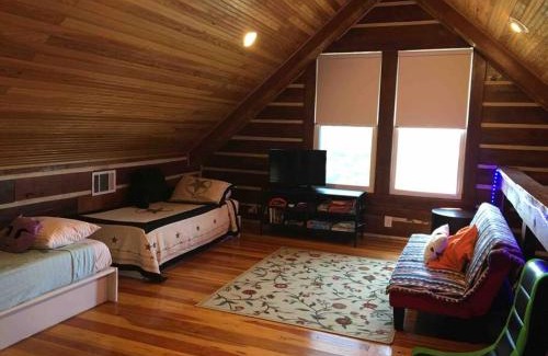 Oatmeal House | RUSTIC ARMADILLO CABIN with VIEW BY HIDDEN FALL PARK, Fenced yard for Dogs