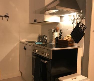 Kallio Apartment | Chic Black and White Studio - Rated 9.2/10 for Comfort