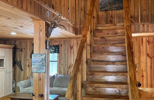 Amity Cabin | Cozy Cabin Retreat on 60 Acres of Serene Woodlands