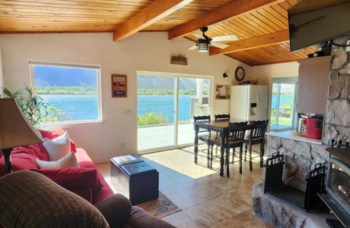Beverly House | Cozy Riverfront Cabin with Pool and Spa Amenities
