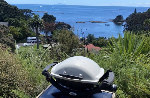 Waiheke Island Cabin | Cozy Cabin with Ocean Views, Deck & Pet-Friendly Vibes