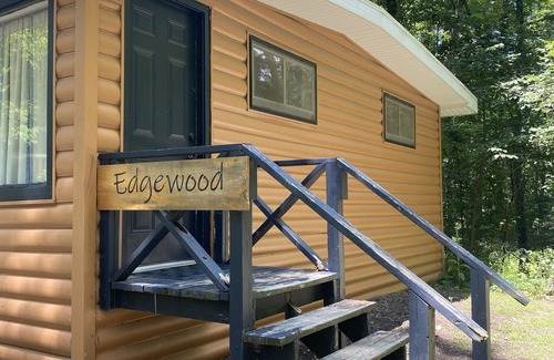 Sand Creek Cabin | Rustic cabins in secluded campground with lake access and woods to wander in.