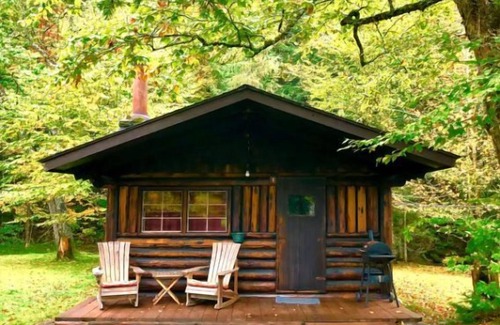 Lisbon Cabin | Charming Rustic Log Cabin with Ocean View and Pet-Friendly