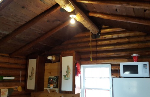 Tomahawk Cabin | Historic Log Cabin Retreat with Lake Views and Hot Tub