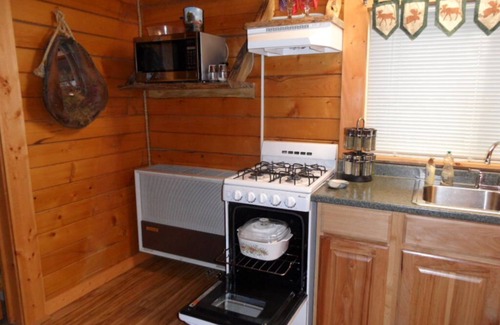 Whitefish Cabin | Serene Log Cabin Retreat on 20 Acres with Kitchen Access