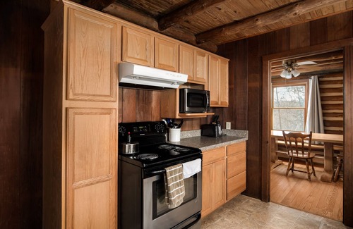 Front Royal Cabin | Scenic Mountain Log Cabin with Pool & Pet-Friendly Amenities