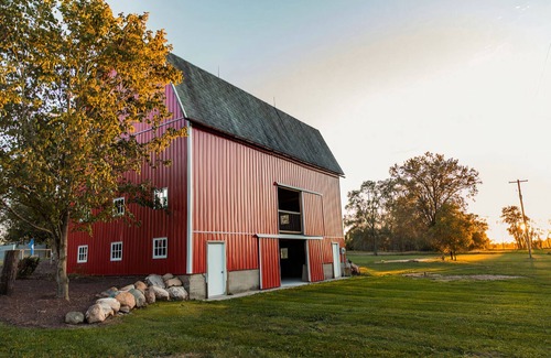 Duplain House | Rustic Red Barn Event Venue: Family & Pet Friendly Escape