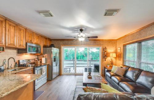 Waco Apartment | Cozy River Cabin with Dock and Covered Deck for Families