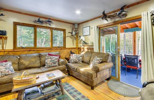 Searsport House | Cozy Searsport Cabin Loft with Sunroom on 10 Scenic Acres