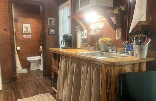 Wedowee Cabin | Rustic Tiny House - Cheaha State Park -Lake Wedowee with Hot Tub , Sleep 2