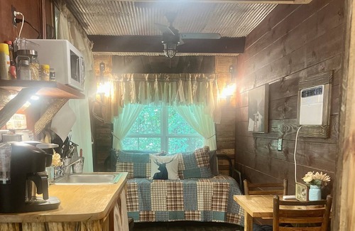 Wedowee Cabin | Rustic Tiny House - Cheaha State Park -Lake Wedowee with Hot Tub , Sleep 2