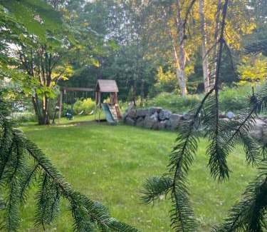Saint-Gabriel-de-Brandon Ski Chalet | Cozy Rustic Villa with Oceanfront Views, Pet Friendly Stay