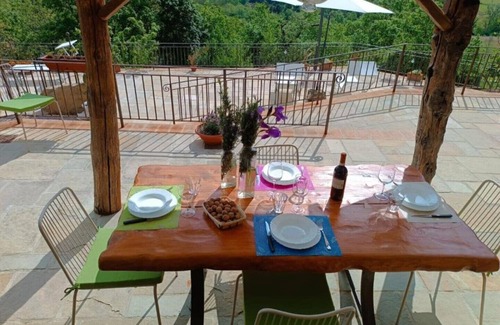Castel Focognano House | Rustico Toscano: Ocean View Retreat with Private Pool