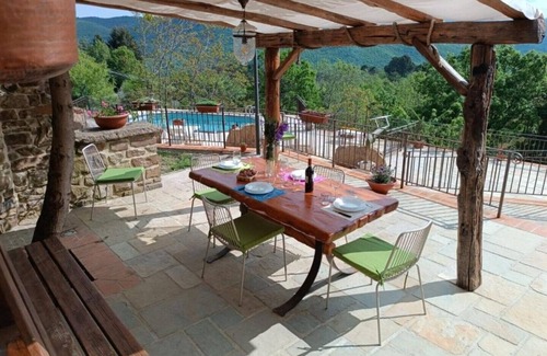 Castel Focognano House | Rustico Toscano: Ocean View Retreat with Private Pool