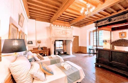 Castelnau-Valence Apartment | Elegant Apartment with Canopy Bed at the Château