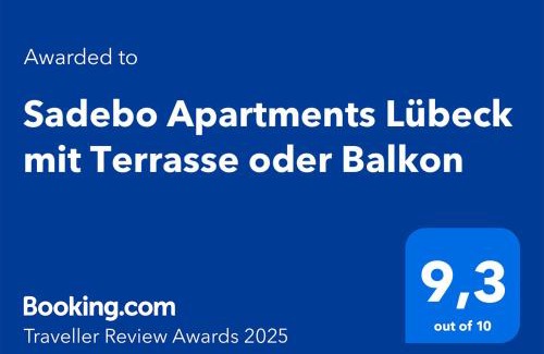 St Lorenz Apartment | Explore Sadebo Apartments Lübeck with Terrace and Pool
