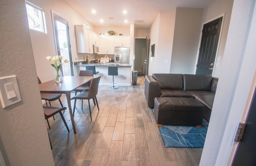 Layton Lakes House | Safe private Casita across from large Lake & Park - w/Garage, AC, WiFi, 120" TV