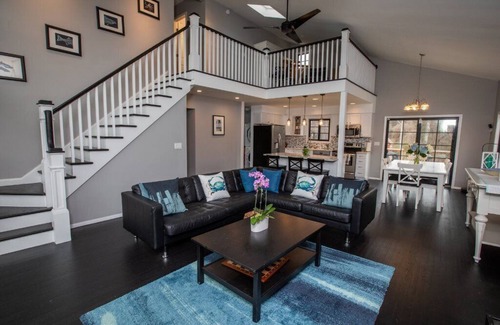 North Haven House | Family-Friendly Sag Modern Farmhouse with Private Beach Access
