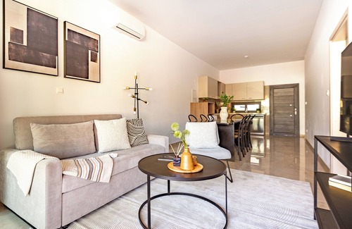 Agios Tychon Apartment | Relaxing Sanders River Plaza: 2 Bedroom Apt with Balcony