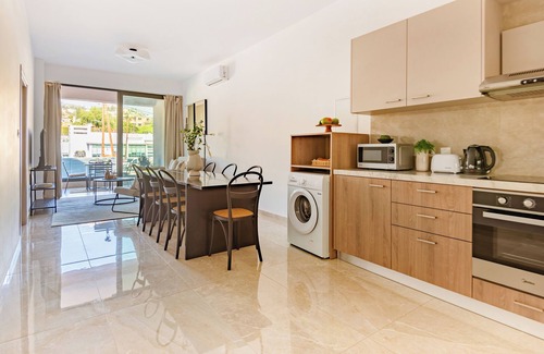 Agios Tychon Apartment | Relaxing Sanders River Plaza: 2 Bedroom Apt with Balcony