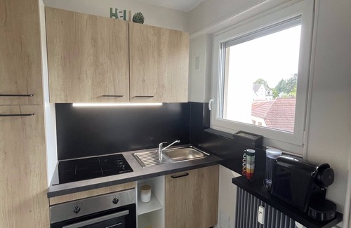 Mulhouse Apartment | Cozy "Sangha" Studio with Balcony and Private Parking