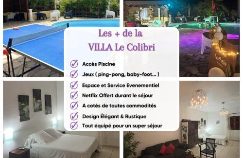 Saint-Francois Apartment | Experience SAPHIR-Villa Le Colibri: 4-Star Oceanfront Escape