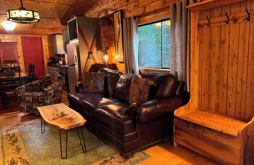 Greenfield Center Cabin | Discover Saratoga Track & Streamside Retreat: Pet Friendly Haven