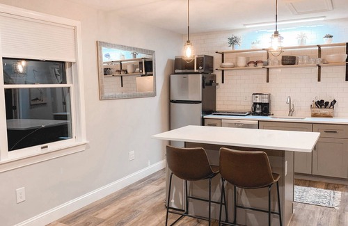 East Deering Apartment | Sauna & fire table near Portland's Back Cove