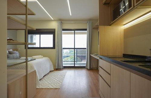 Sao Paulo Apartment | SB 1006 · Studio c/Varanda - Metro Brooklin e Shop Morumbi
