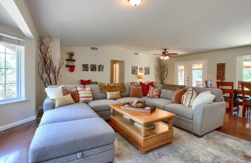 Yosemite Forks House | Serene Getaway: Hot Tub, Game Room & Playground Fun
