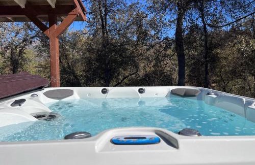 Yosemite Forks House | Serene Getaway: Hot Tub, Game Room & Playground Fun