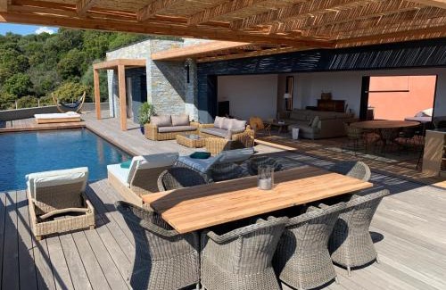 Sainte-Lucie-de-Porto-Vecchio Villa | Beachfront Haven at Schena Villata with Pool & Ocean Views