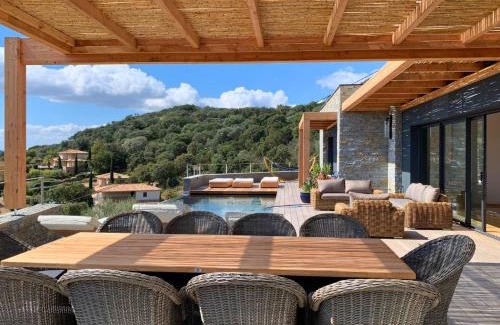 Sainte-Lucie-de-Porto-Vecchio Villa | Beachfront Haven at Schena Villata with Pool & Ocean Views