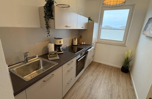 Schleswig Apartment | Schlei Möwe with an unobstructed view of the Schlei