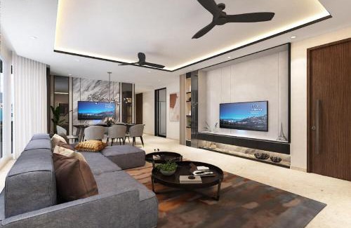 Shah Alam Apartment | Serene Balcony View Retreat with Pool for Family Fun