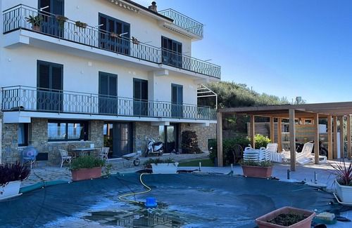 Agropoli Apartment | Relaxation and Culture Await at Villa with Panoramic Pool