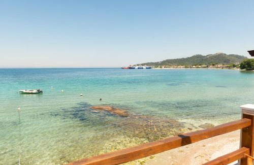 Thasos Town Villa | Sea Oasis Residence: Oceanfront Retreat with Private Beach
