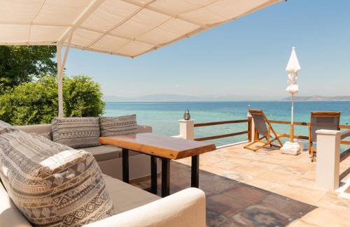 Thasos Town Villa | Sea Oasis Residence: Oceanfront Retreat with Private Beach