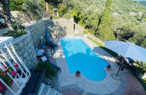 Pieve Ligure Villa | Oceanfront Retreat with Pool, Gardens & 10/10 Guest Rating