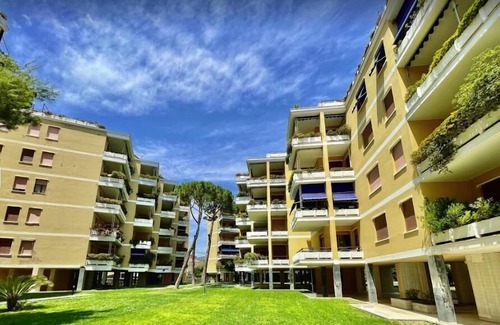 San Lorenzo al Mare Apartment | Scenic Sea View Apartment with Pool and Family-Friendly Amenities