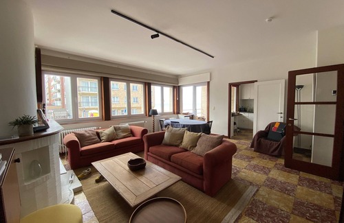 Sint-Idesbald Apartment | Scenic Sea View Apartment: Rated 9.4, Pet & Child Friendly