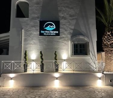 Evdilos Villa | Oceanfront Retreat at Sea View Kerame - Rated 9.2/10