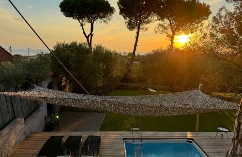 Nea Propontida Villa | Oceanfront Villa with Spa at Olive Garden - Guest Rated 9.8
