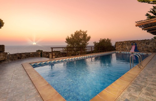 Livadia Villa | Sea Views Villa Lefkothea: Family-Friendly with Private Pool
