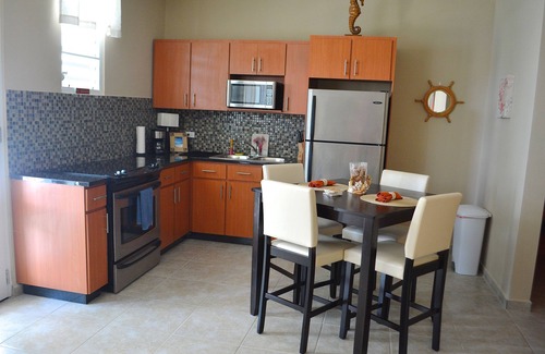 Culebra Pueblo Apartment | Waterview Family Suite with Pool & Fully Equipped Kitchen