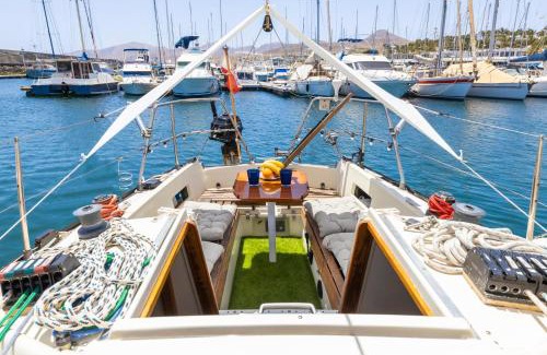 Puerto Calero Boat Rental | Oceanfront Escape: Seaside Stay on a Sail Yacht