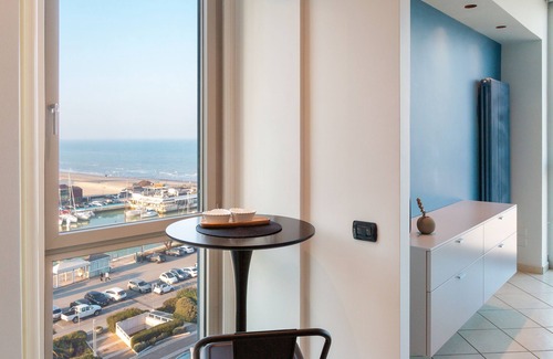 Riccione Apartment | Seaside Retreat: BLUE IL PORTO with Scenic Sea Views
