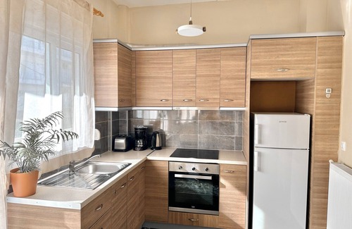 Olymbiaki Akti Apartment | Family-Friendly Neos Apartment Steps from the Sea